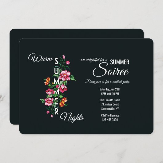 Invitation pour nuits d'été (Devant / Derrière)