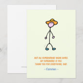 Invitation Pour papa (Devant / Derrière)