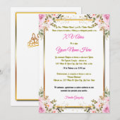 Invitation pour Quinceañera (Devant / Derrière)