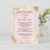 Invitation pour Quinceañera (Debout devant)
