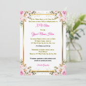 Invitation pour Quinceañera (Debout devant)