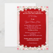 Invitation pour Quinceañera (Devant / Derrière)