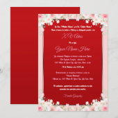 Invitation pour Quinceañera (Devant / Derrière)