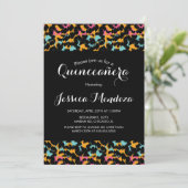 Invitation pour Quinceañera avec impression d'anim (Debout devant)