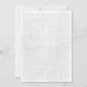 Invitation pour Quinceañera, Journal avec Programm (Dos)