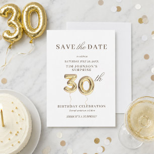 Invitation pour réserver la date du 30ème annivers