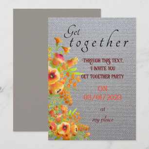 Invitation pour réunion d'amis