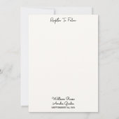 Invitation Pour Rivière Pluie Nuage Nature Smoky Mariage de m (Dos)