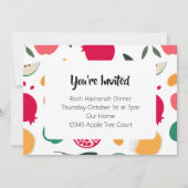 Invitation pour Roch Hachana (Devant)