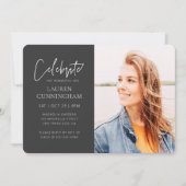 Invitation Pour sa célébration de la vie Photo simple moderne (Devant)