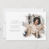 Invitation Pour sa célébration de la vie Photo simple moderne (Dos)