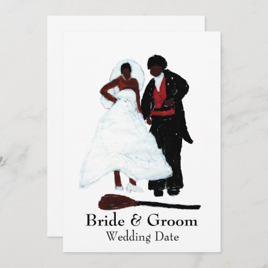 Invitation pour Sauter le Balai (Devant / Derrière)