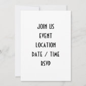 INVITATION POUR SE RASSEMBLER (Dos)