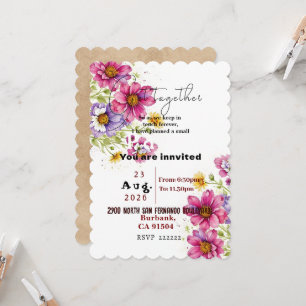 Invitation pour se réunir
