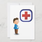 Invitation pour soins hospitaliers pour garçons bl (Devant)