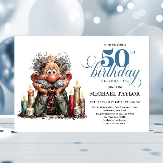 Invitation pour son 50e anniversaire Epic Humor Fo