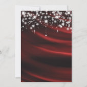 Invitation pour tout événement glamour en soie rou (Dos)