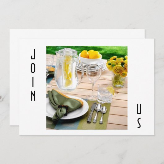 INVITATION POUR TOUTES LES OCCASIONS EN EXTERIEUR (Devant / Derrière)