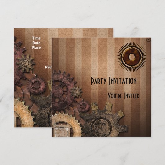 Invitation pour toutes occasions Zizzago conceptio (Devant / Derrière)