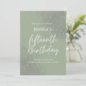 Invitation pour un 15e anniversaire (Debout devant)