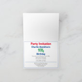 Invitation pour un 16e anniversaire (Intérieur)