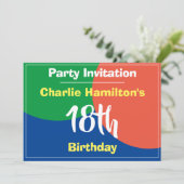 Invitation pour un 18e anniversaire (Debout devant)