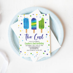 Invitation pour un 2e anniversaire Two Cool