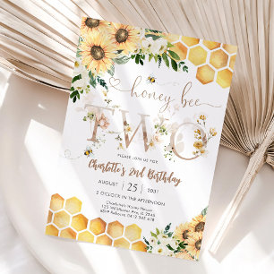 Invitation pour un 2ème anniversaire sur le thème 