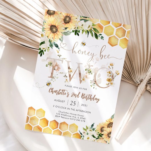 Invitation pour un 2ème anniversaire sur le thème 