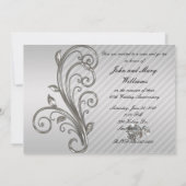 Invitation pour un anniversaire de mariage de diam (Dos)