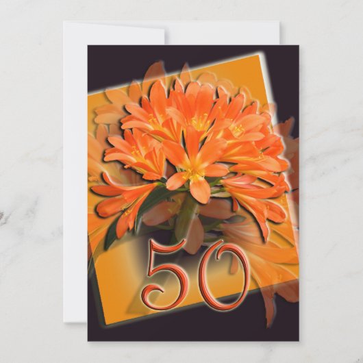 Invitation pour un anniversaire de mariage d'or (Devant)