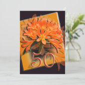 Invitation pour un anniversaire de mariage d'or (Debout devant)