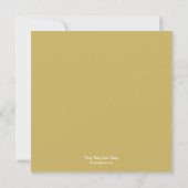 Invitation pour un anniversaire de mariage d'or (Dos)