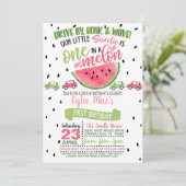 Invitation pour un Anniversaire Drive By One In a  (Debout devant)