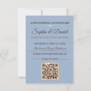 Invitation pour un anniversaire en or   Gala d'amo