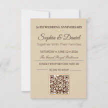 Invitation pour un anniversaire en or | Gala d'amo