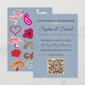 Invitation pour un anniversaire en or | Gala d'amo (Devant / Derrière)