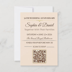 Invitation pour un anniversaire en or   Gala d'amo