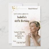 Invitation pour un anniversaire marquant en feuill (Devant)