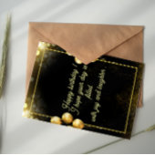 Invitation pour un anniversaire marquant en feuill