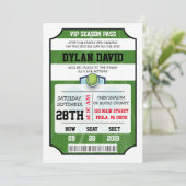 Invitation pour un Bar/Bat Mitzvah avec billet VIP (Debout devant)