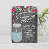 Invitation pour un barbecue de pendaison de crémai (Debout devant)