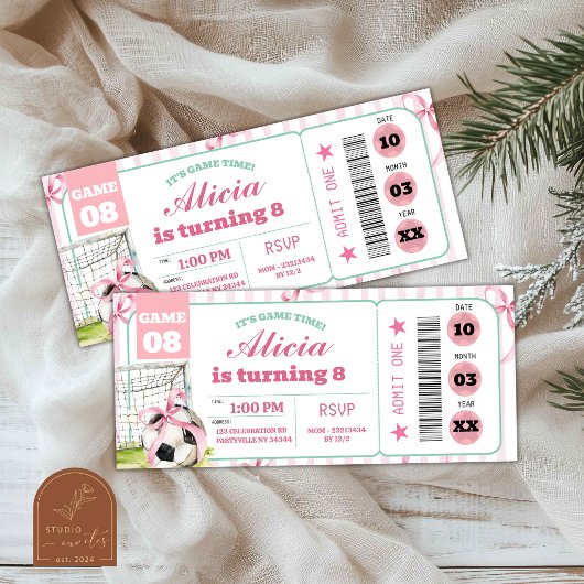 Invitation pour un billet d'anniversaire de softba