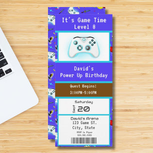 Invitation pour un billet d'anniversaire Epic Game