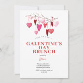 Invitation pour un brunch de la Saint-Valentin ent (Devant)