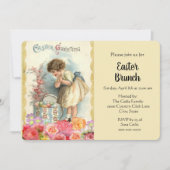 Invitation pour un brunch de Pâques avec des œufs  (Devant)