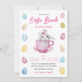Invitation pour un brunch de Pâques et chasse aux (Devant)