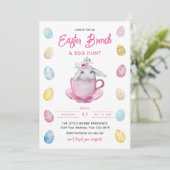 Invitation pour un brunch de Pâques et chasse aux (Debout devant)