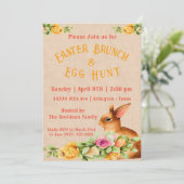 Invitation pour un brunch de Pâques floral (Debout devant)