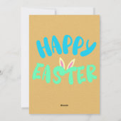 Invitation pour un brunch de Pâques floral (Dos)